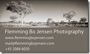 Flemming Bo Jensen Photography - back side of business card